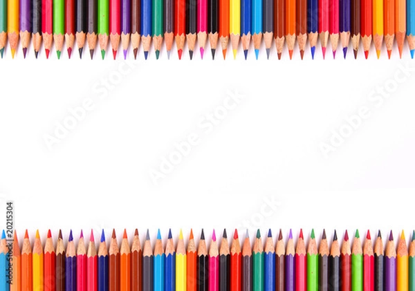 Obraz color pencil isolated on white
