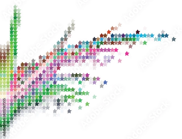 Obraz Creative abstract  illustration. Spotted  halftone effect. Creative vector colorful background. Pattern for backgrounds, wallpaper, screen savers, covers, print, business cards, posters.