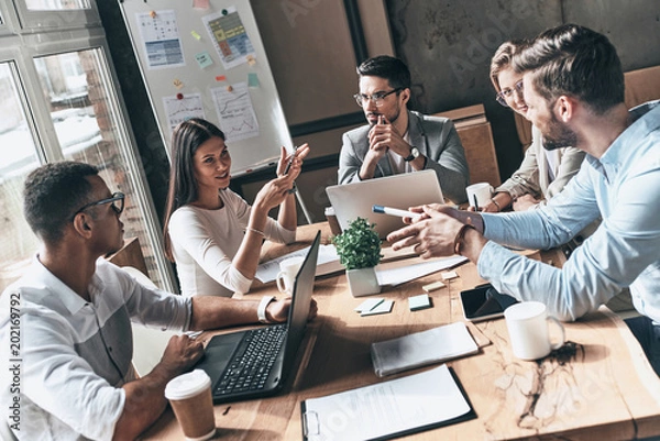 Obraz Zespół w pracy.