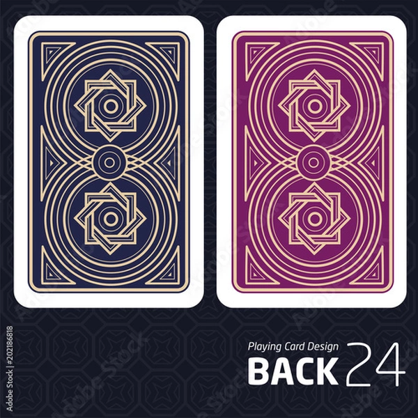 Fototapeta Card Back Abstract Pattern Background Underside