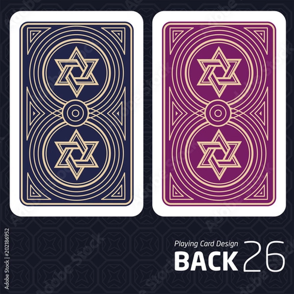 Fototapeta Card Back Abstract Pattern Background Underside