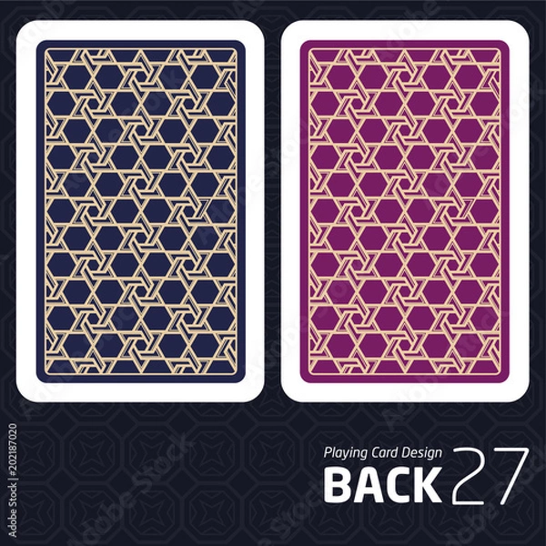 Fototapeta Card Back Abstract Pattern Background Underside