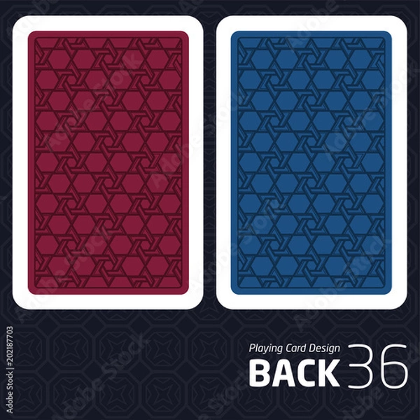 Fototapeta Card Back Abstract Pattern Background Underside