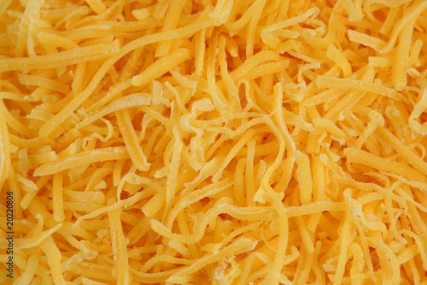 Fototapeta Rozdrobniony ser cheddar