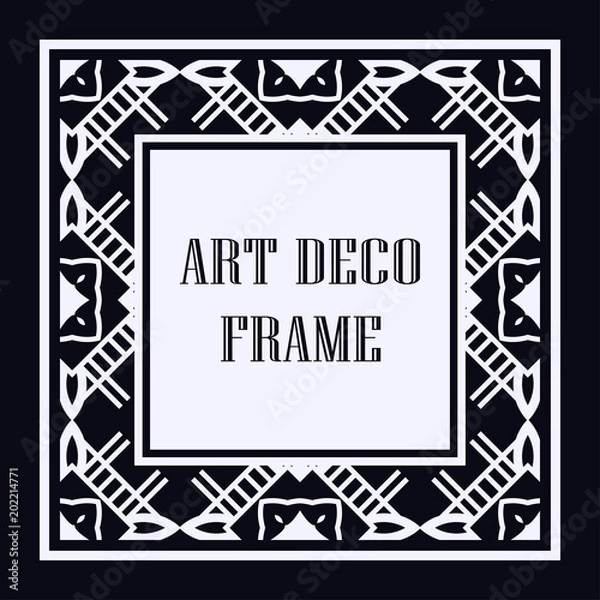 Obraz Art Deco frame border