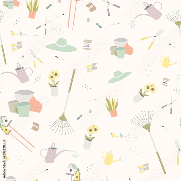 Obraz Gardening pattern 01