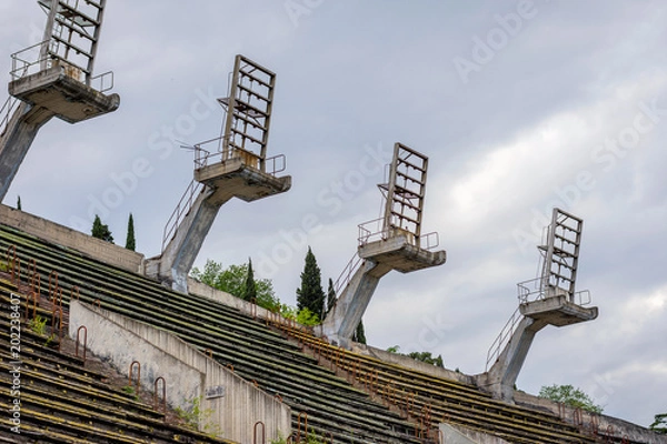 Obraz Abandoned building, Tbilisi