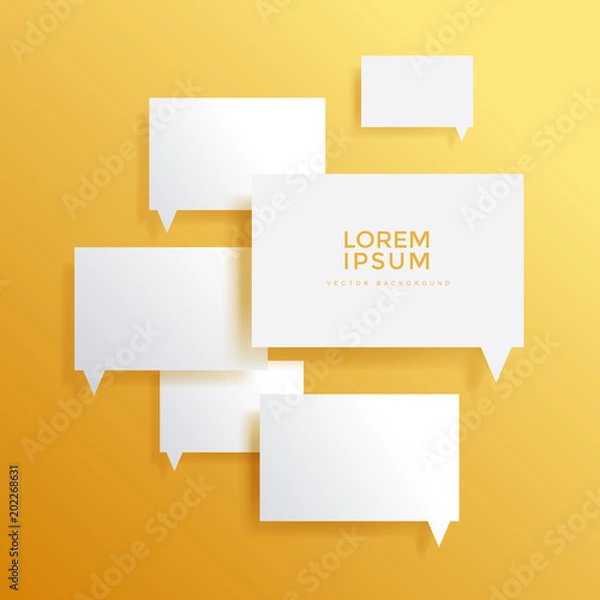 Fototapeta Simple chat icon with beautiful gradient background