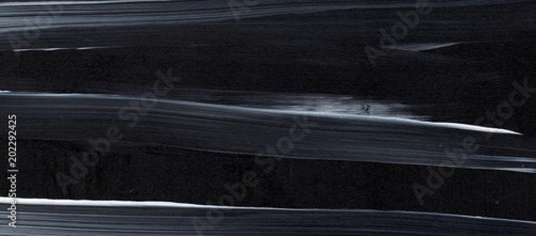 Obraz Abstract acrylic painting for use as background, texture, design element. Modern art in Mixed colours of black and white