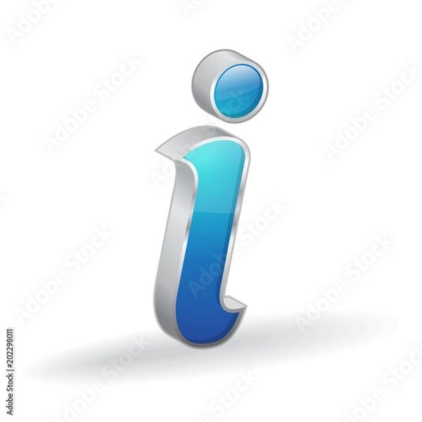 Fototapeta Info Glossy Vector Icon Design
