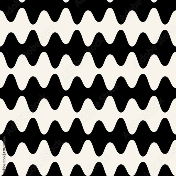 Fototapeta abstract wavy stripes seamless pattern