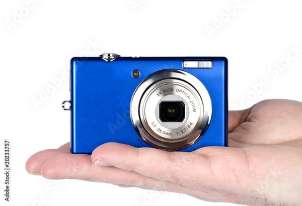 Obraz Hand Holding a Digital Camera