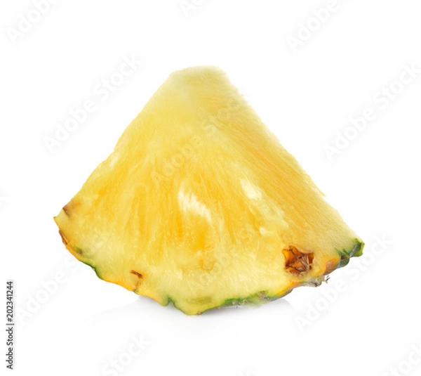 Fototapeta Pineapple font view isolated on white background