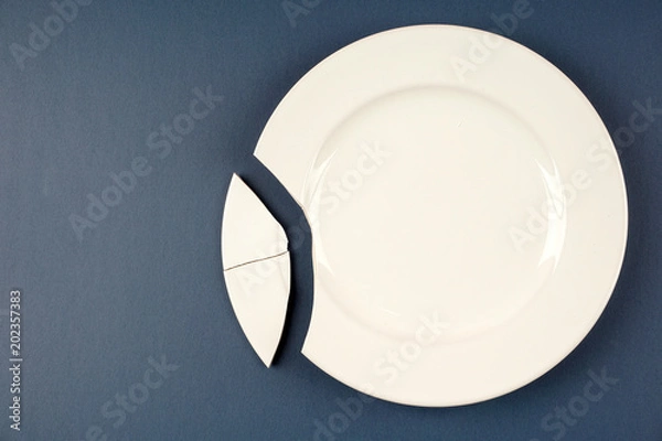 Obraz A broken plate
