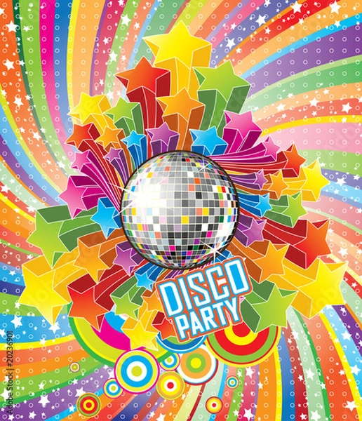 Obraz Disco Party Vector Illustration