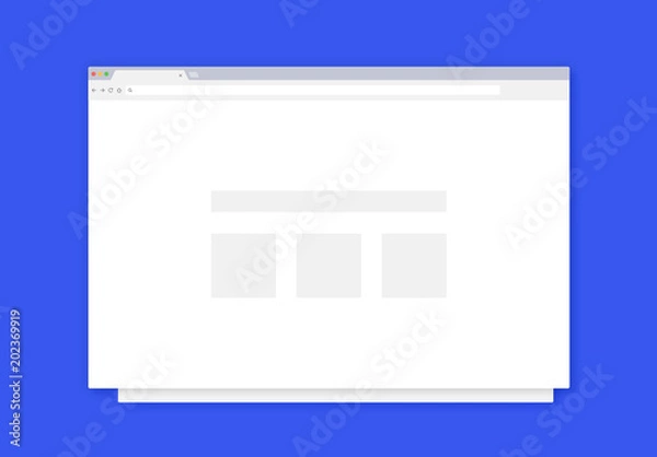 Fototapeta Flat Web Browser Mockups