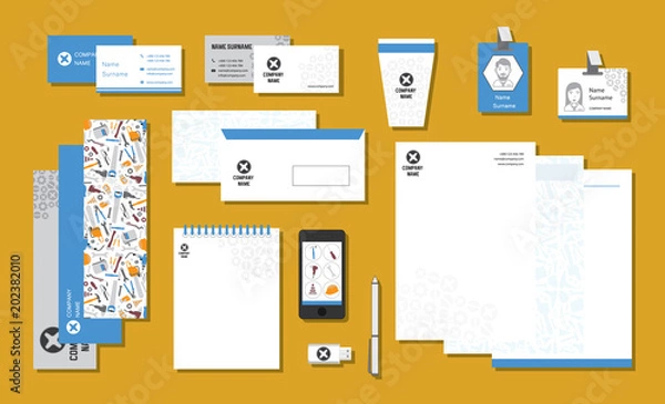 Obraz Handyman branding design template. Vector illustration.