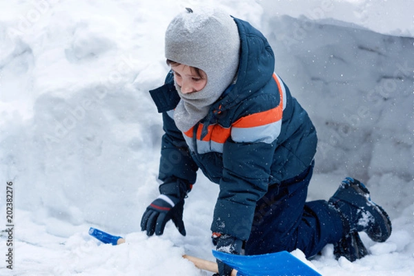 Fototapeta Winter activity.