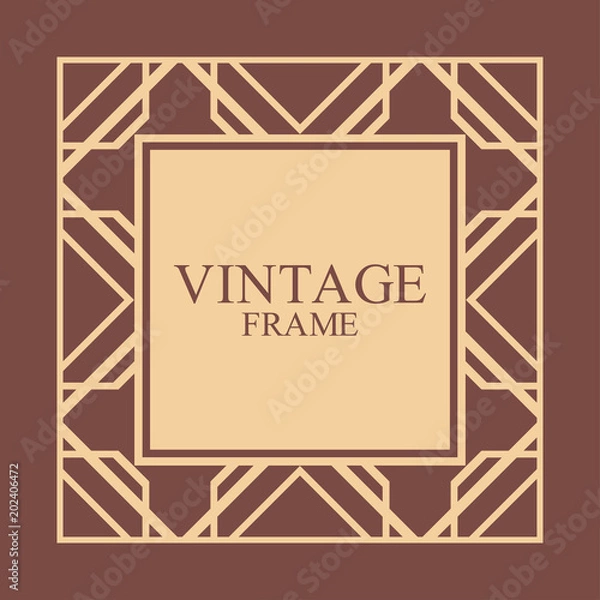 Obraz Art Deco frame border