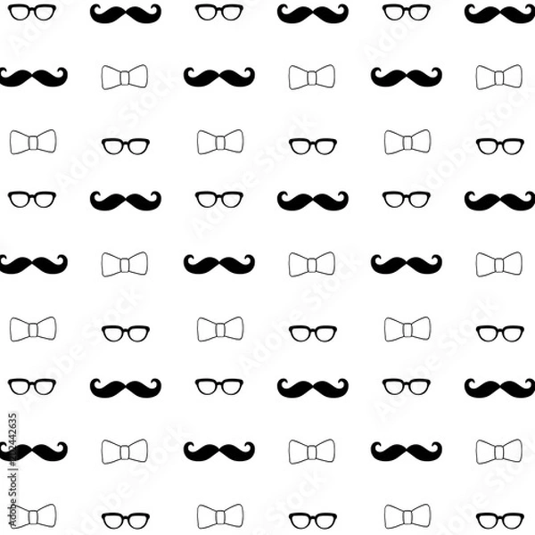 Obraz Hipster Seamless Decorative Pattern Background