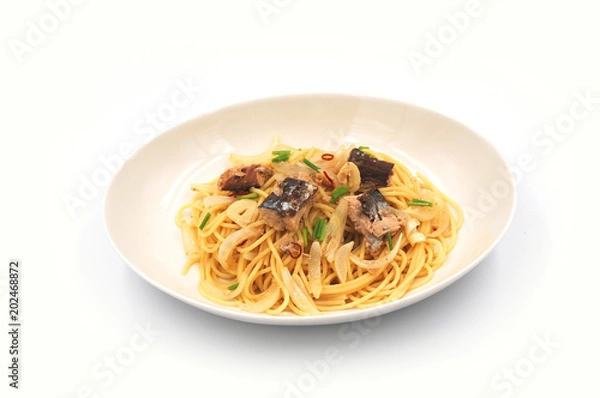 Fototapeta 鯖缶ペペロンチーノ