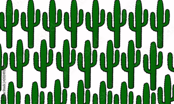 Fototapeta Cactus on white background