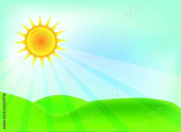 Obraz Paysage au soleil