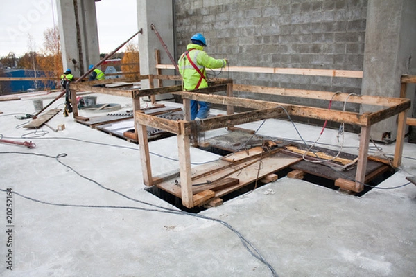 Fototapeta Installation process