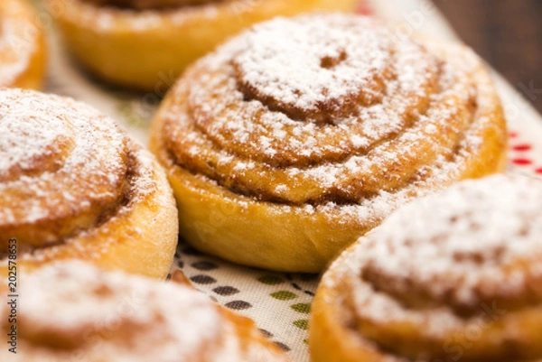 Obraz Yeast rolls with cinnamon