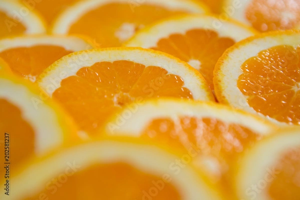 Fototapeta Slices of oranges