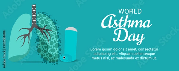 Fototapeta World Asthma Day.