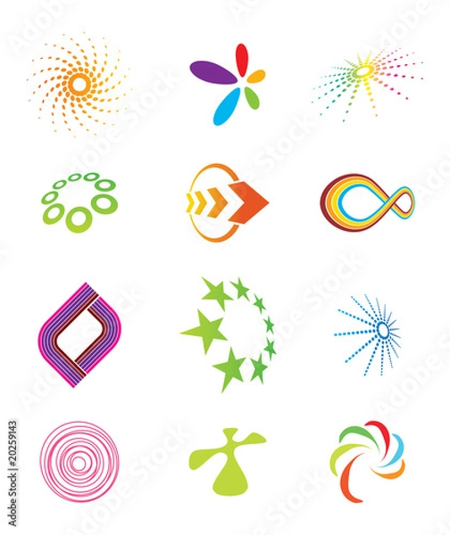 Obraz Colorful vector symbols