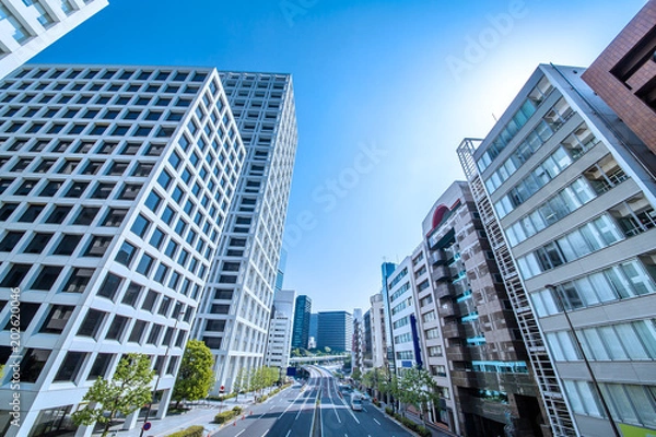 Fototapeta 都会のビル群