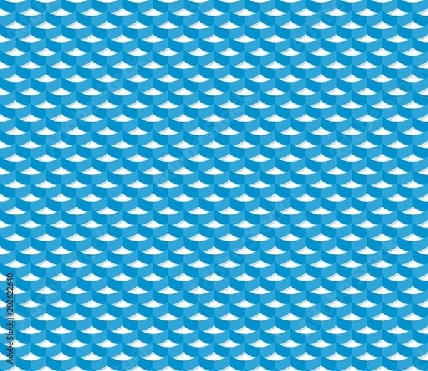 Fototapeta Seamless background with wave.