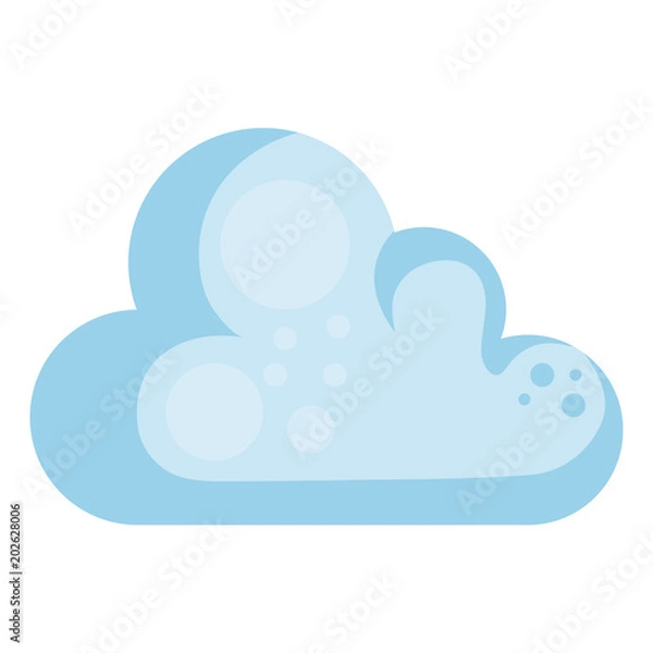 Fototapeta cloud sky isolated icon vector illustration design