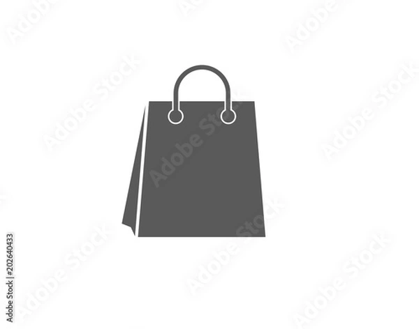 Fototapeta Shopping bag icon for document and printing concepts
