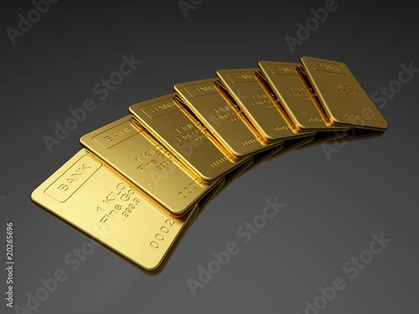 Fototapeta Gold bars