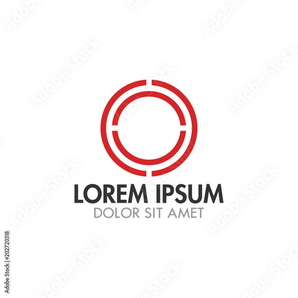 Fototapeta Abstract circle icon vector template