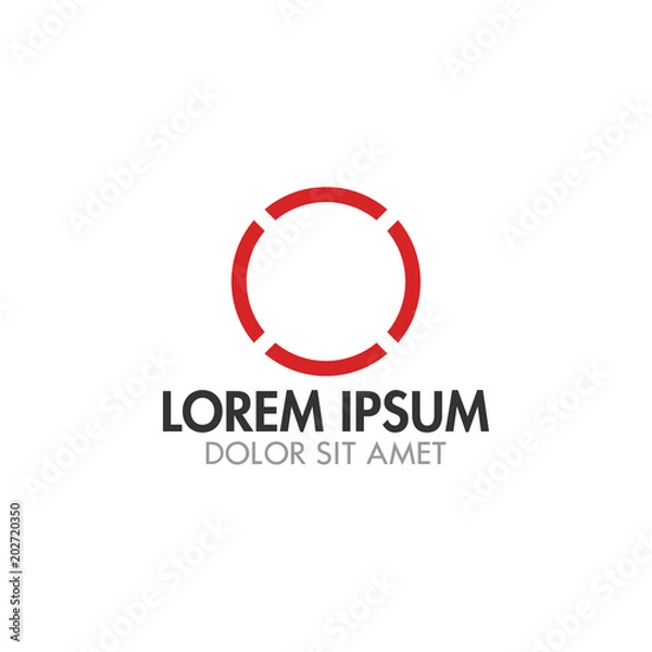Fototapeta Abstract circle icon vector template