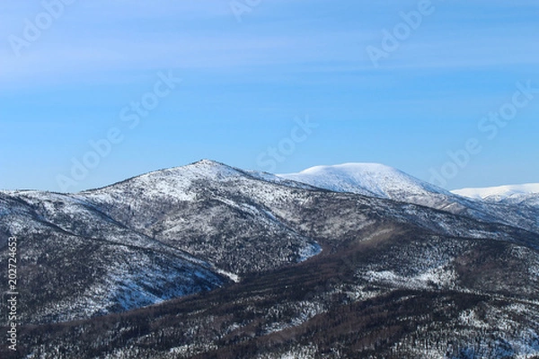Obraz distant mountain ranges