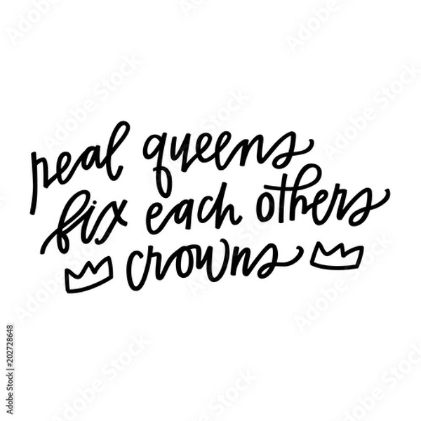 Fototapeta Real queens fix each others crowns