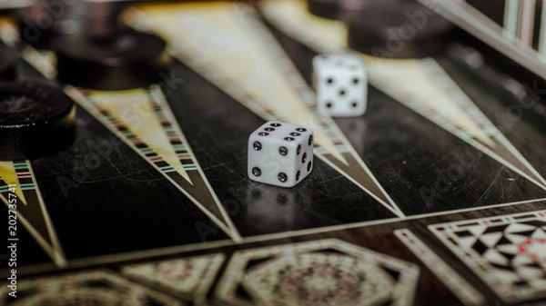 Fototapeta Board game backgammon