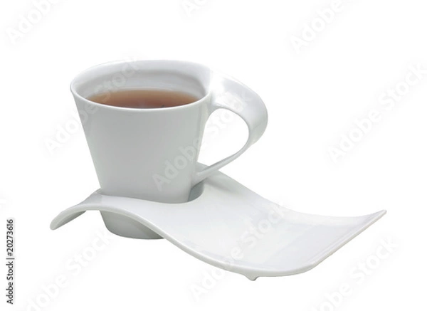 Obraz white cap with tea