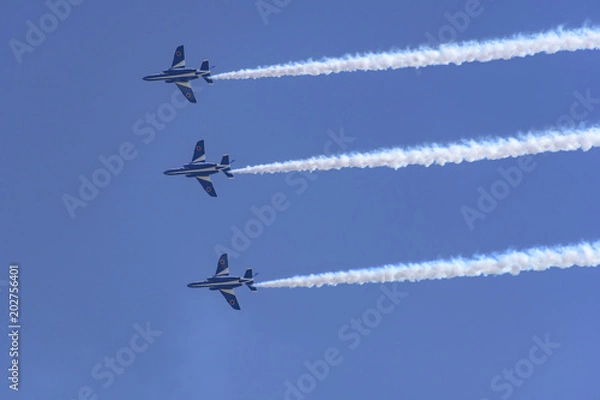 Fototapeta ブルーインパルス 基地上空訓練