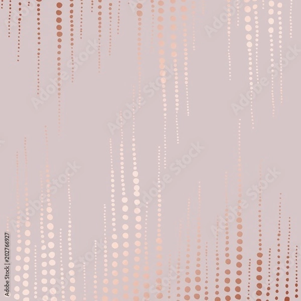 Fototapeta Abstract vector pattern with rose gold imitation