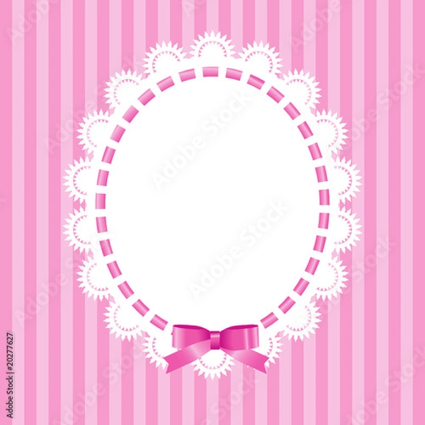 Obraz Ovaler Rahmen mit Spitze