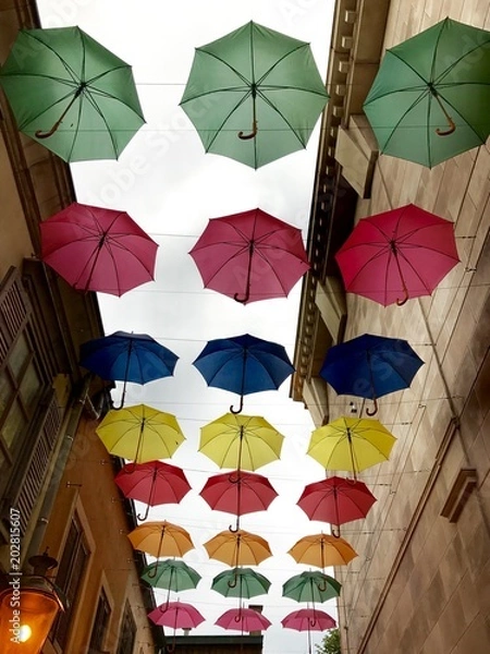 Obraz Bunte Regenschirme