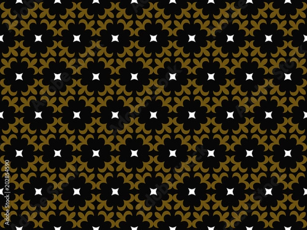 Obraz Abstract seamless ornament pattern. Vector illustration.