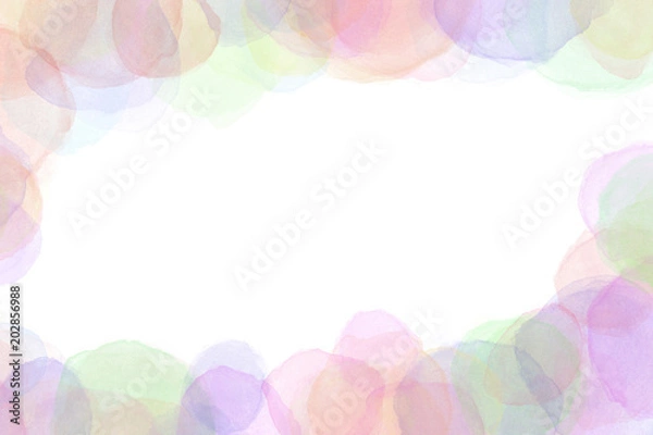Fototapeta 水彩 カラフル 夏 背景