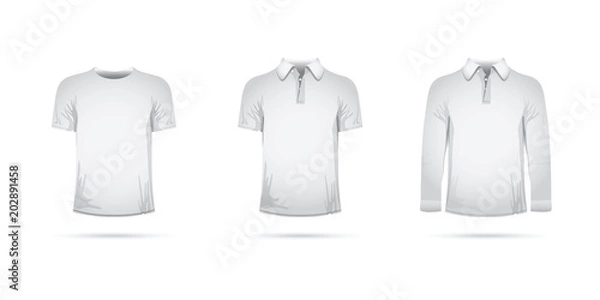 Obraz set of grey t-shirts